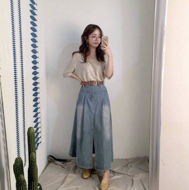 夏季穿搭裙子美女图片