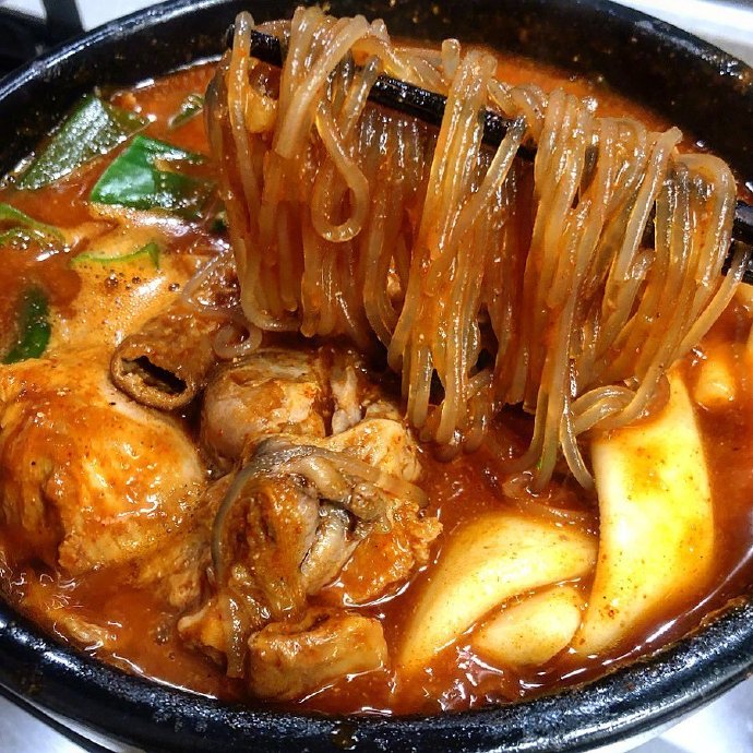 韩式美食部队火锅图片