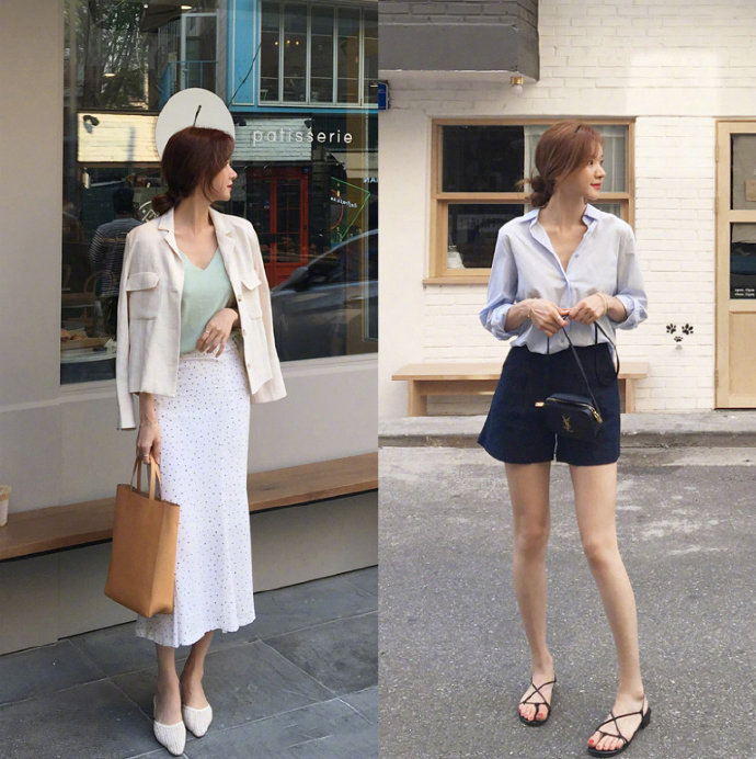 2019初秋的轻熟风气质美女穿搭图片