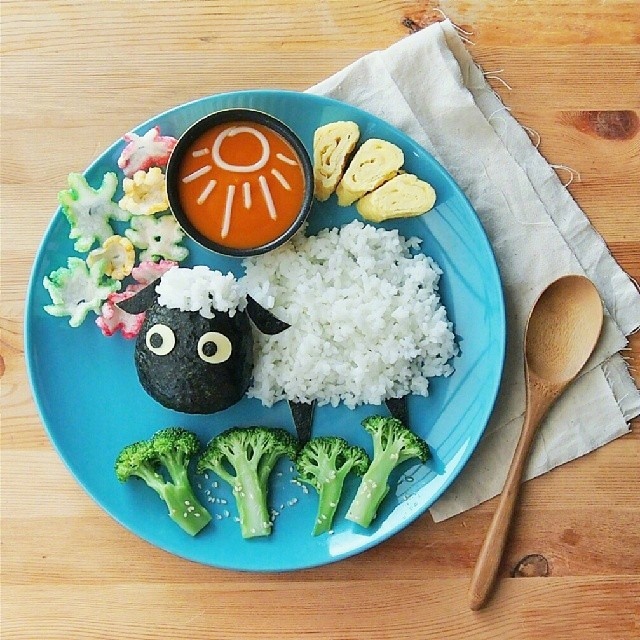 餐盘上的童话故事图片 童话与美食诱惑图片