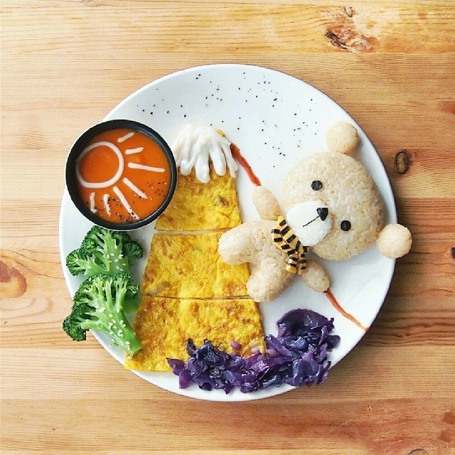 餐盘上的童话故事图片 童话与美食诱惑图片