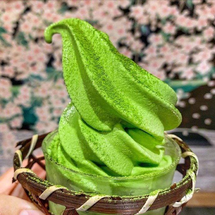 治愈时间美食诱惑抹茶甜品图片