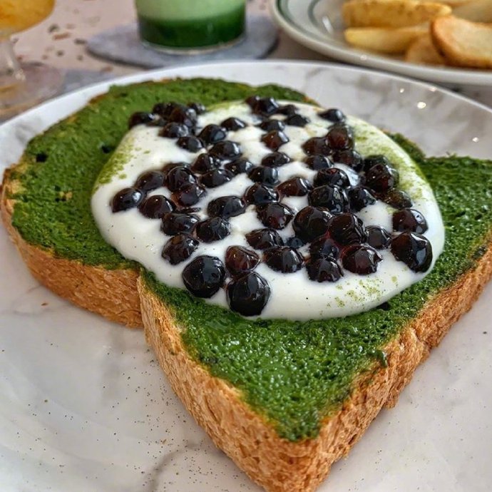 治愈时间美食诱惑抹茶甜品图片