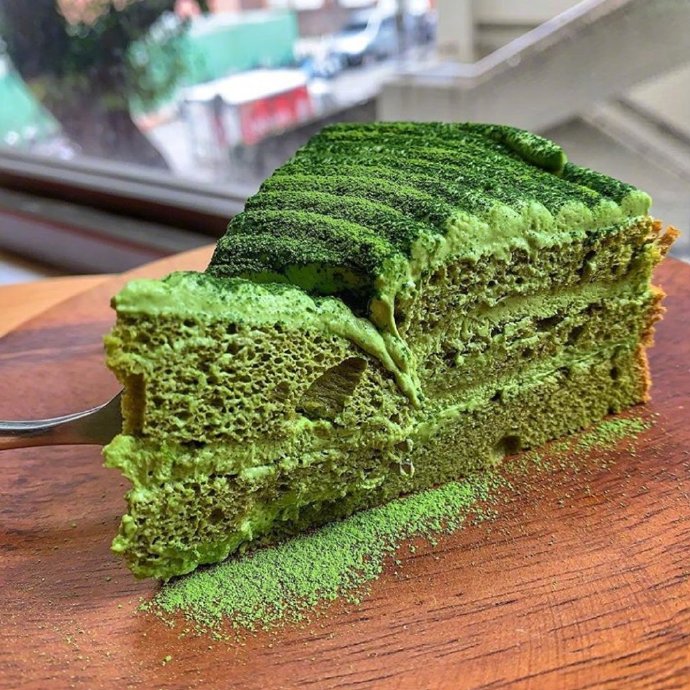 治愈时间美食诱惑抹茶甜品图片