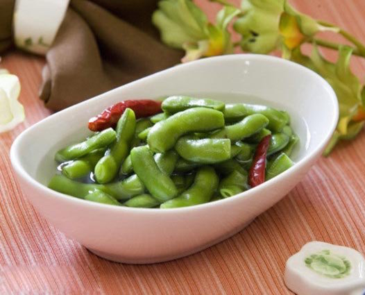 下酒菜盐水毛豆图片