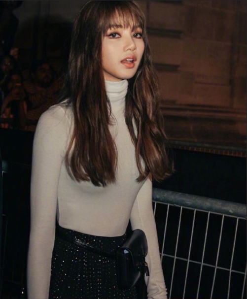 泰国美女图片 韩国明星美女lisa巴黎时装周图片