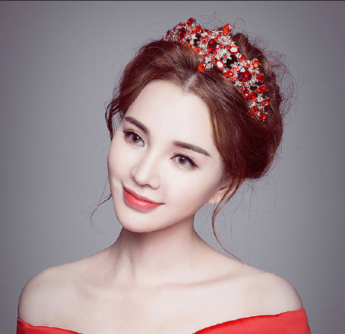 美美的新娘发型图片