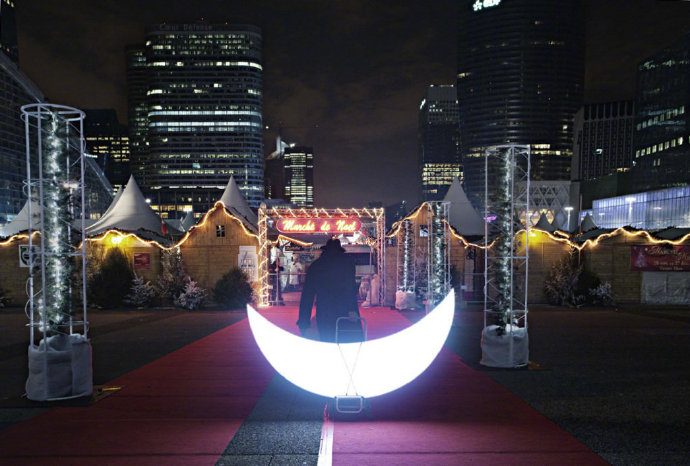 夜景风景图片 夜晚月亮图片