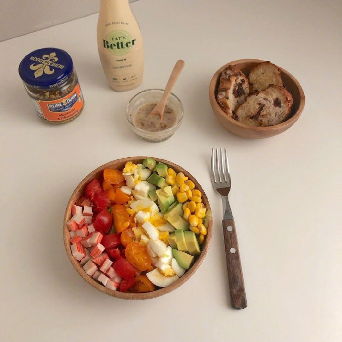 色彩饮食减脂餐轻食吃草美食图片