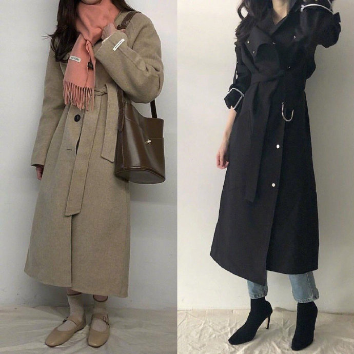 2019秋冬简约干练的日常通勤穿搭图片