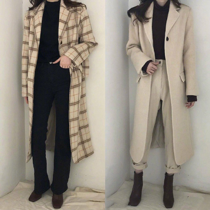 2019秋冬简约干练的日常通勤穿搭图片