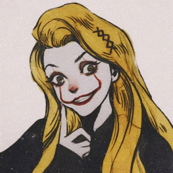 暗黑系迪士尼公主头像图片 漫画女生头像图片