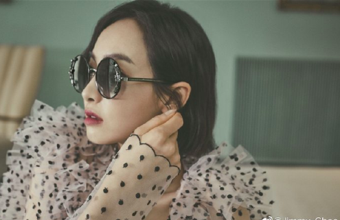 中国美女明星宋茜墨镜代言时尚图片