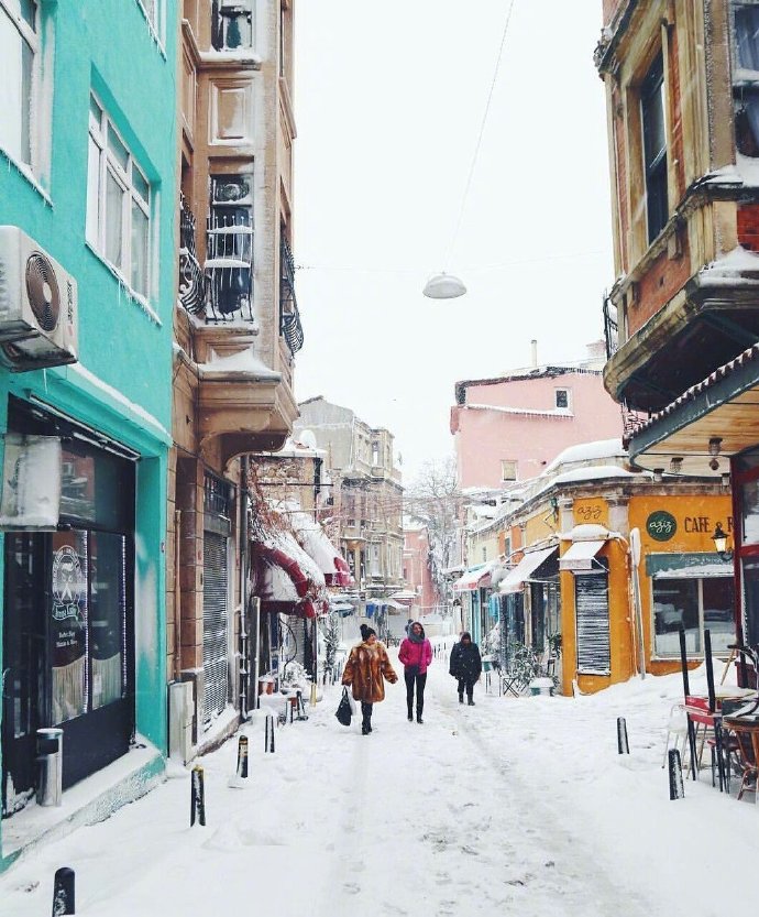 土耳其雪景图片