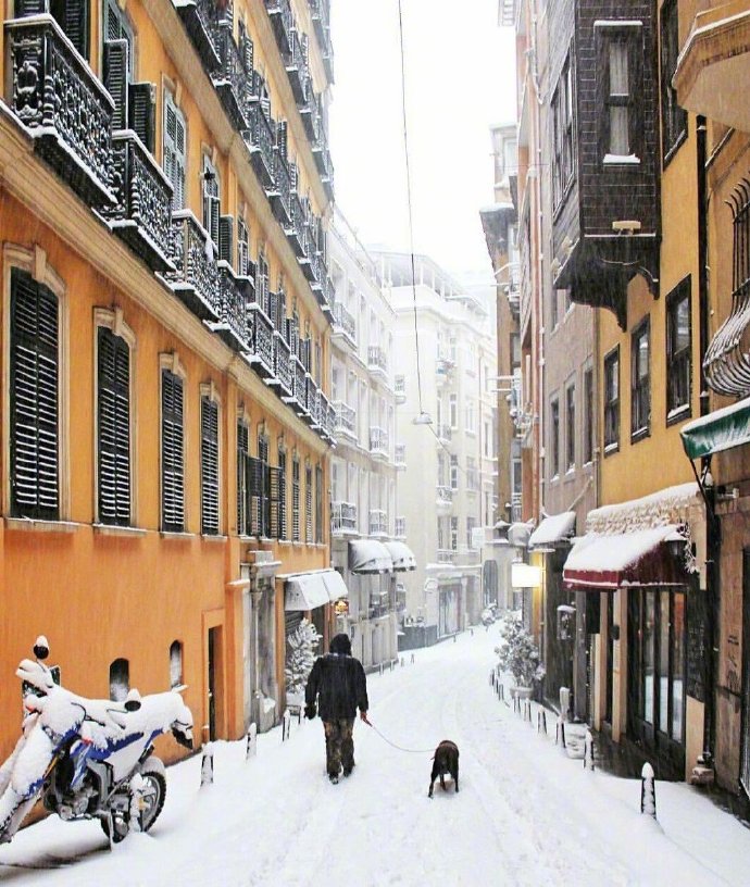土耳其雪景图片
