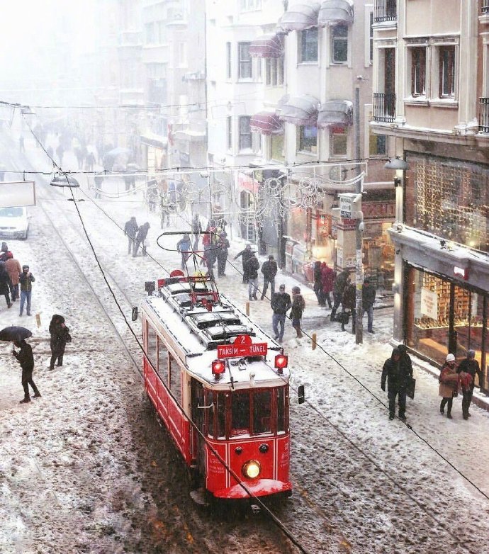 土耳其雪景图片
