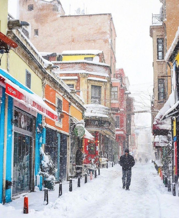 土耳其雪景图片
