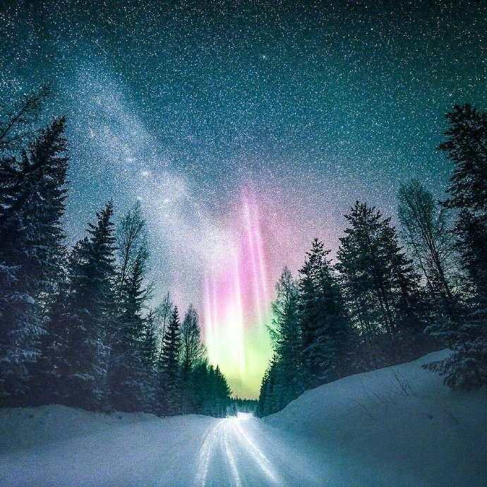 芬兰旅游大雪纷飞梦幻的雪白世界图片