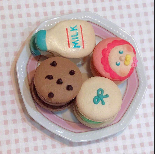 下午茶可爱的小甜点图片
