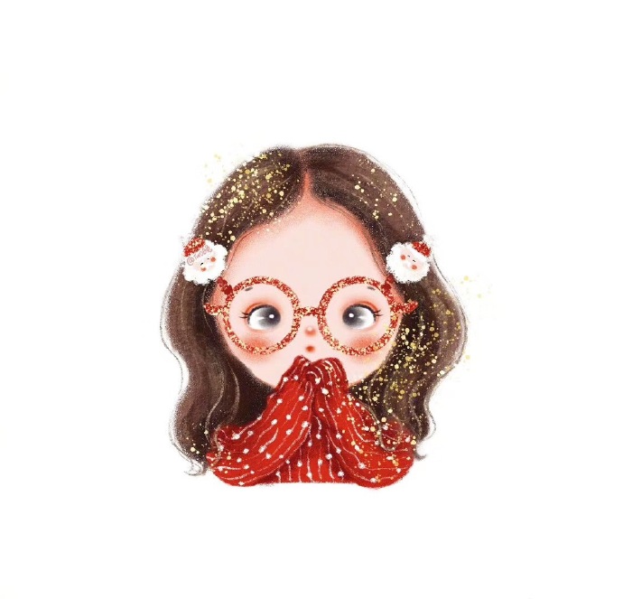 可爱女孩头像图片 圣诞节可爱女生头像图片