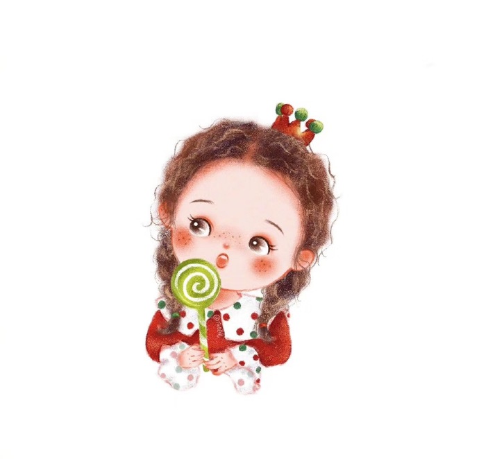 可爱女孩头像图片 圣诞节可爱女生头像图片