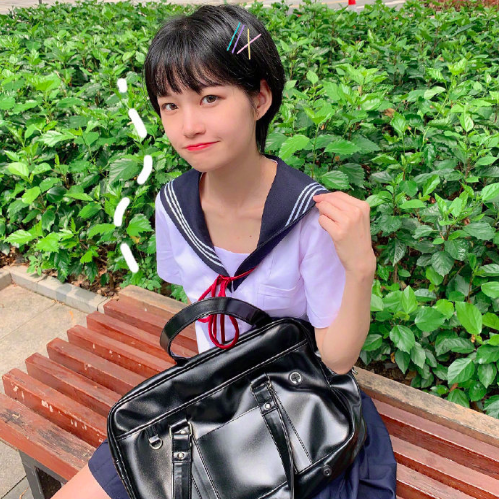 日系超短发美女图片适合圆脸发型图片