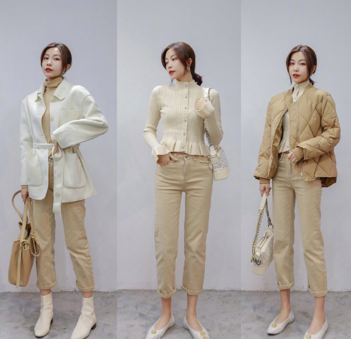 2019冬日最潮流的奶茶色系衣服色彩搭配技巧