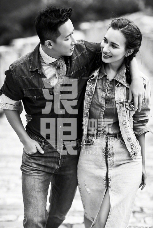 中国明星夫妻韩庚卢靖姗官宣结婚照图片