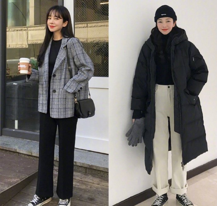 元气少女的秋冬学院风服装搭配参考