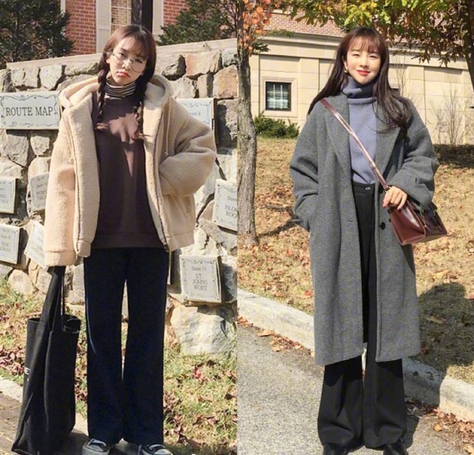 元气少女的秋冬学院风服装搭配参考
