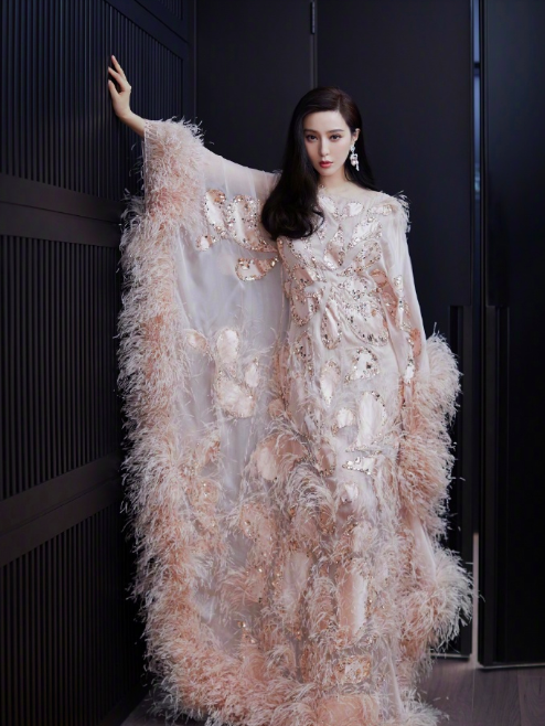 中国美女明星范冰冰高级定制礼服出席活动图片
