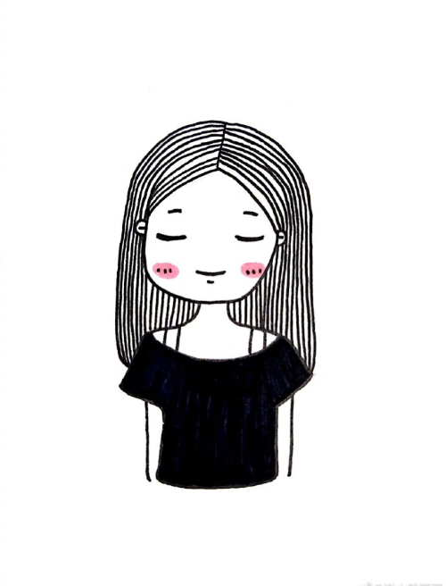 一组小女孩头像图片 可爱女生头像图片谢小胖画画