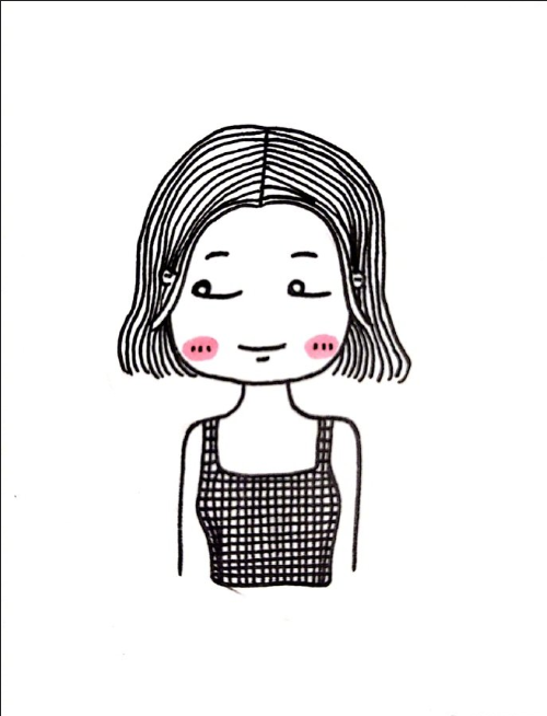 一组小女孩头像图片 可爱女生头像图片谢小胖画画