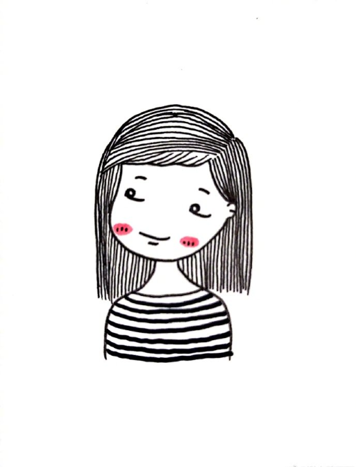 一组小女孩头像图片 可爱女生头像图片谢小胖画画