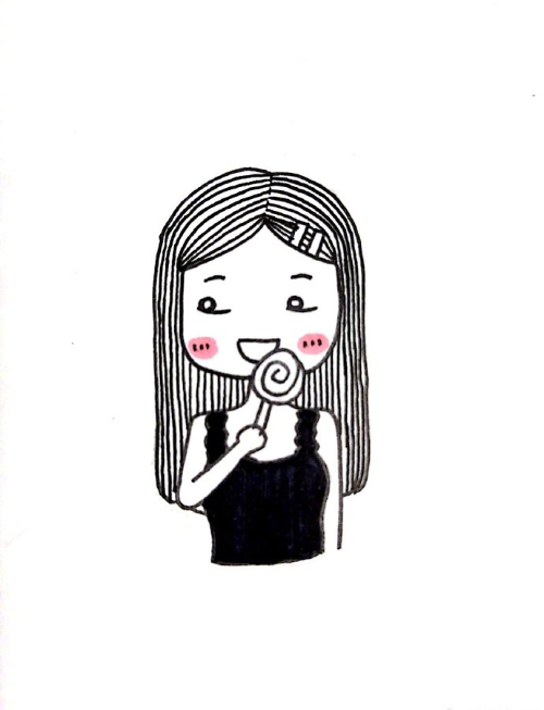 一组小女孩头像图片 可爱女生头像图片谢小胖画画