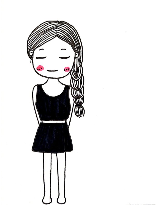 一组小女孩头像图片 可爱女生头像图片谢小胖画画