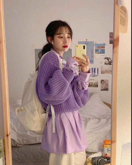 小个子女生的甜美复古色彩搭配参考