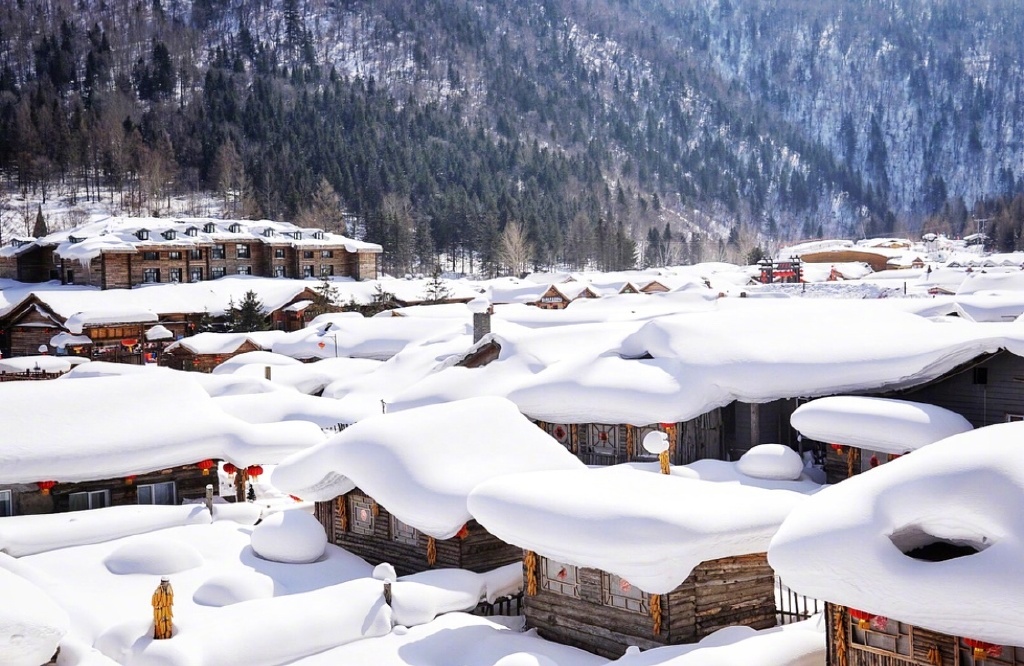 雪白纯净的世界中国雪乡风景图片