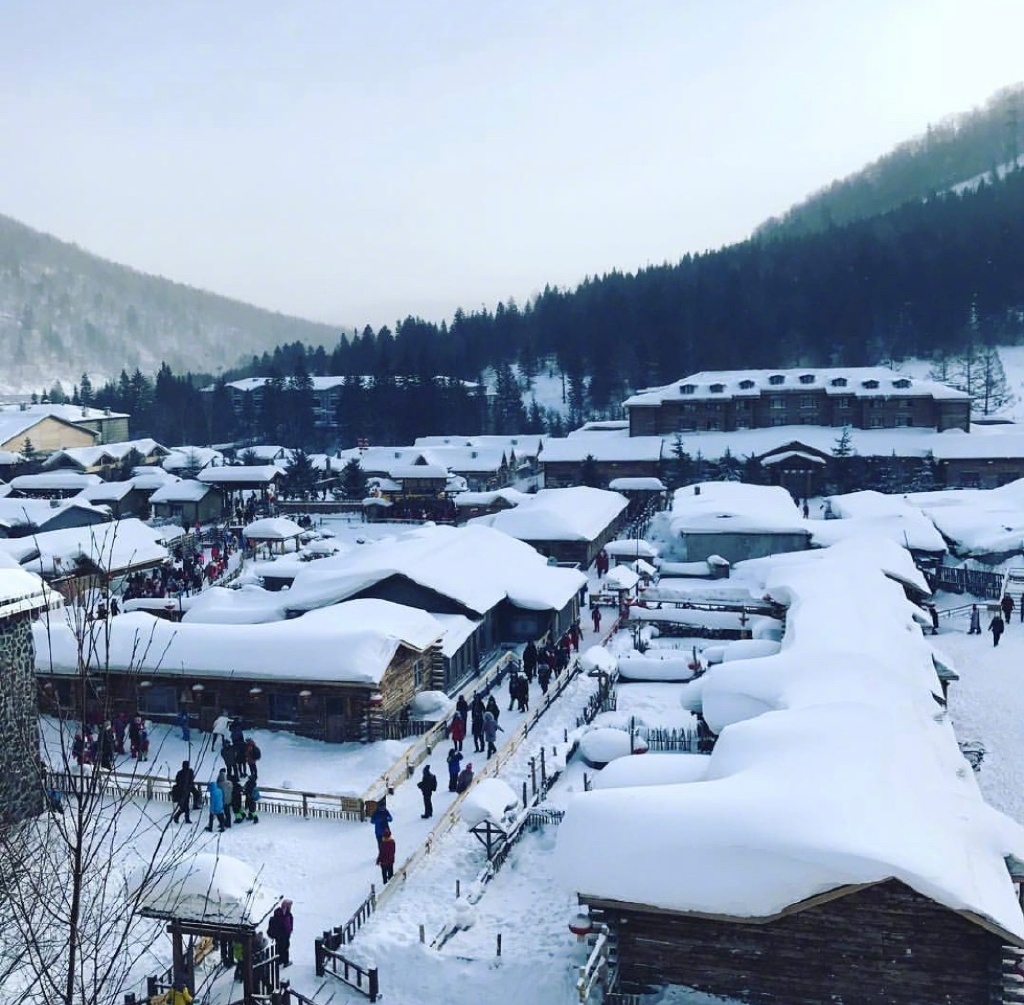 雪白纯净的世界中国雪乡风景图片
