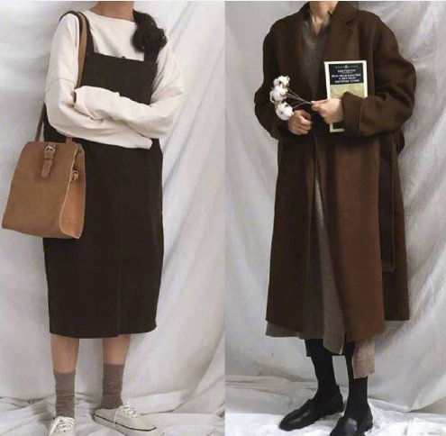 文艺女生冬季混搭服装搭配参考