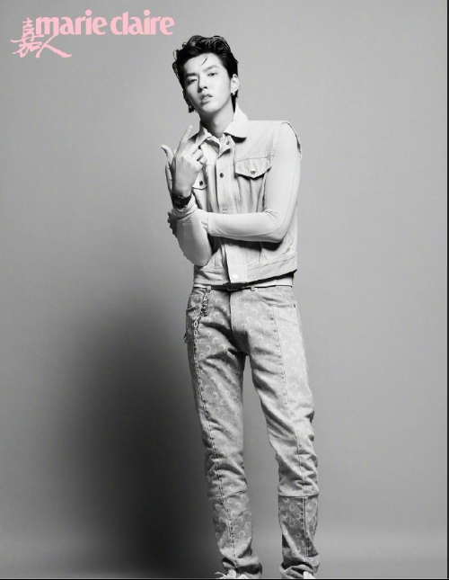 男明星吴亦凡与日本模特木村光希《嘉人Marie Claire》封面图片