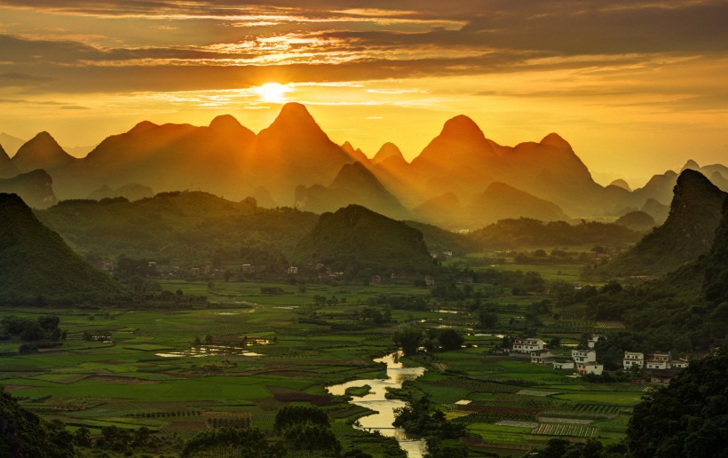 美丽的广西桂林山水自然风景图片