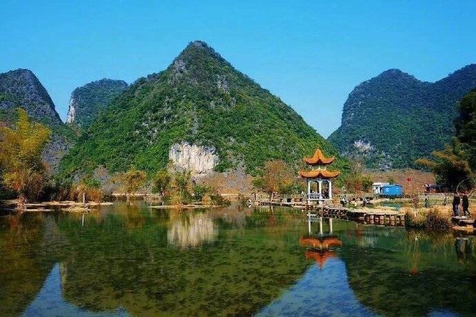 大自然风景靖西山水图片