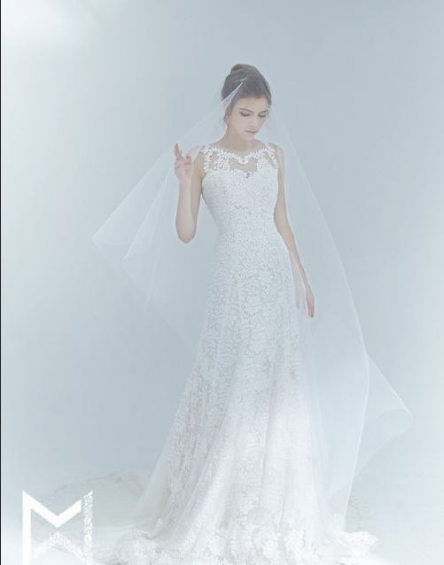 温柔如水的一组个性婚纱礼服图片