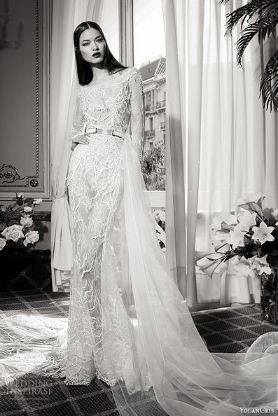 YolanCris 2019婚纱系列漂亮的婚纱礼服图片