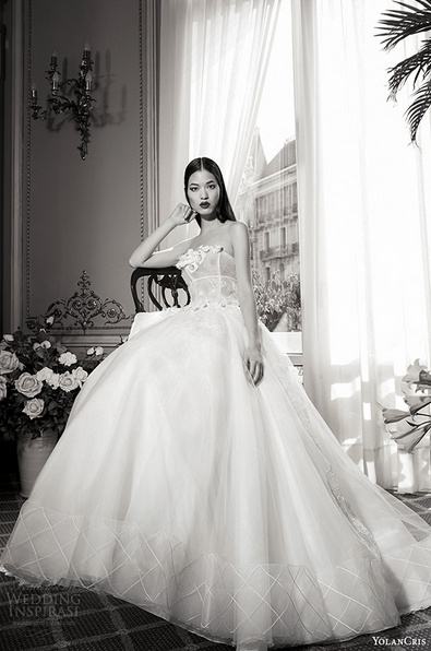 YolanCris 2019婚纱系列漂亮的婚纱礼服图片