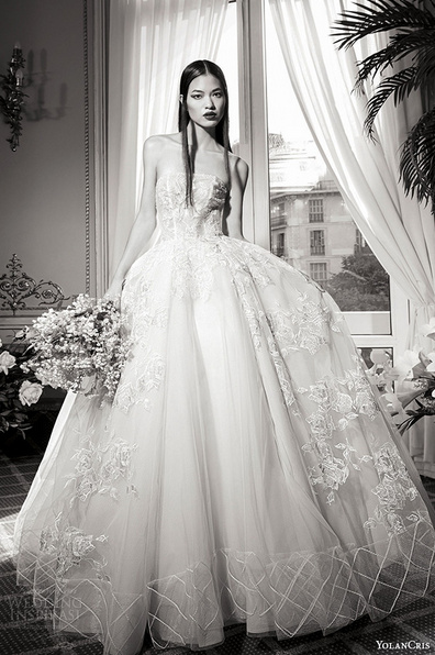 YolanCris 2019婚纱系列漂亮的婚纱礼服图片