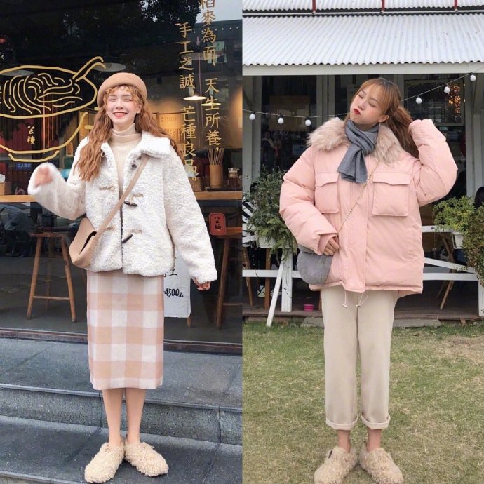 18套冬季减龄少女服装搭配技巧美美的过年吖