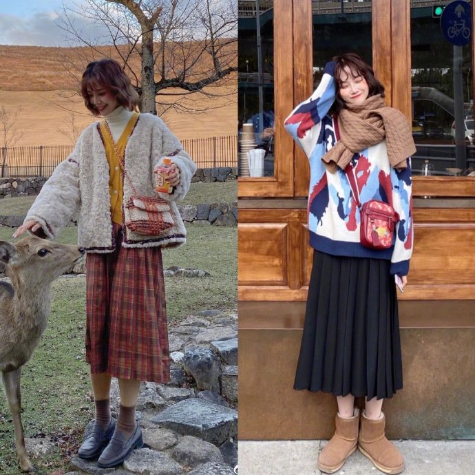 18套冬季减龄少女服装搭配技巧美美的过年吖