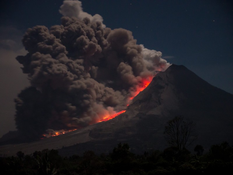 令人震撼的灾难火山喷发图片